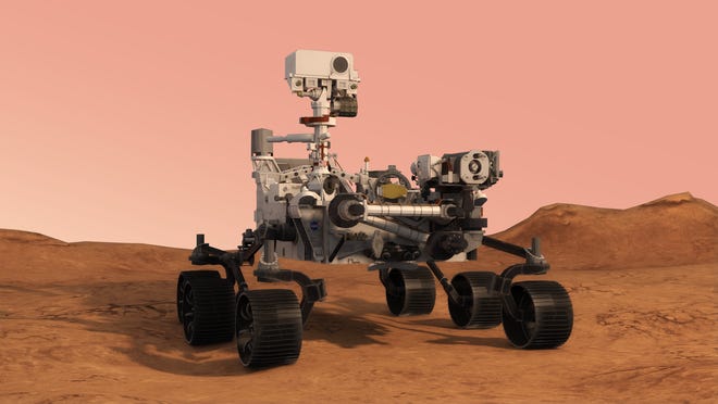 Mars Perseverance rover in augmented reality